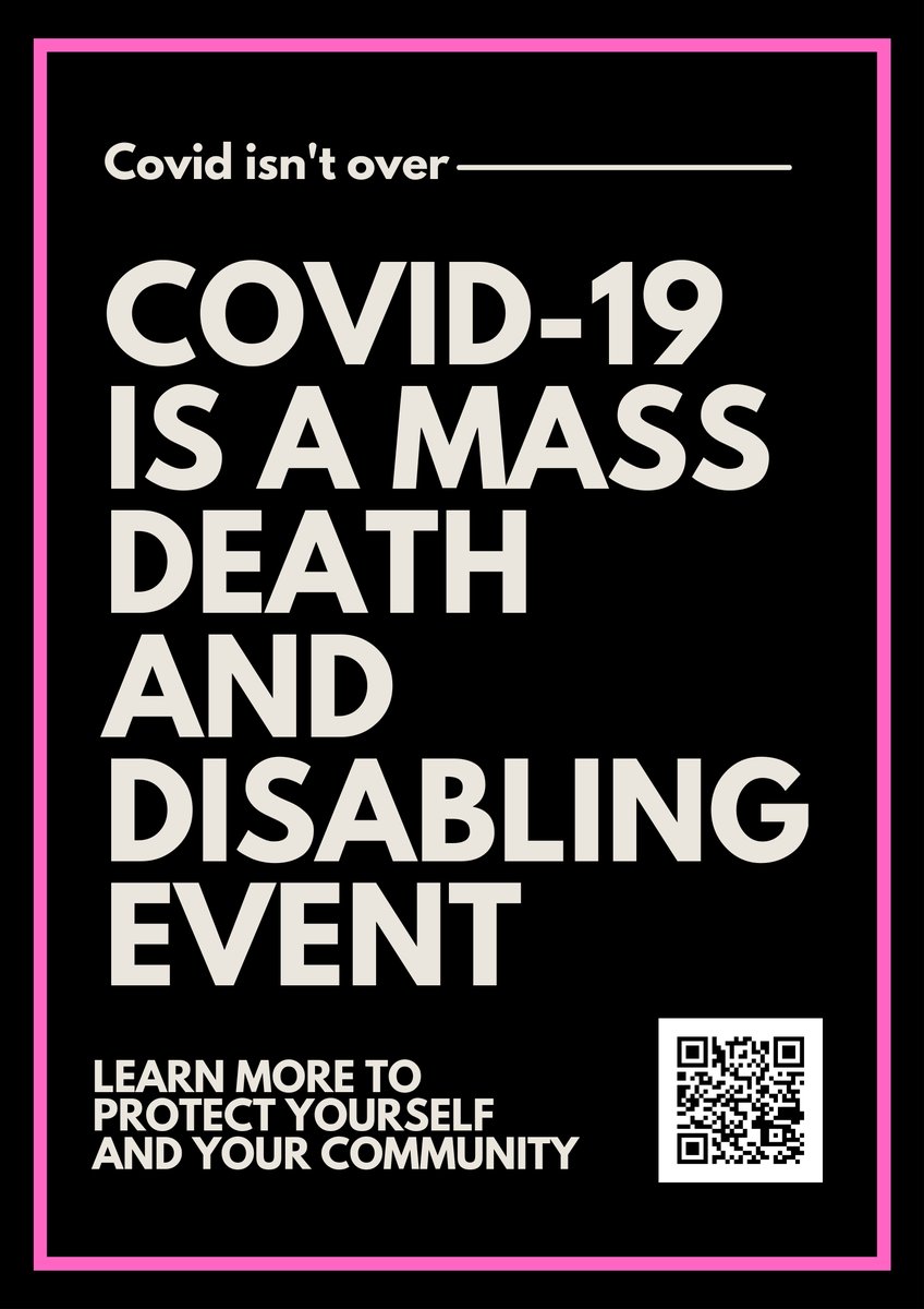 Calling this series: 'Covid is NOT over'. Covid graphics for distribution: feel free to download, re-tweet & print out posters to put up in your community. Let's disrupt eugenics! drive.google.com/drive/folders/…