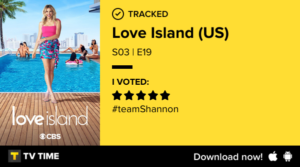 limarie90's tweet photo. I've just watched episode S03 | E19 of Love Island (US)! https://t.co/oZIZ5b4CWs #tvtime https://t.co/fu4iQp253j
