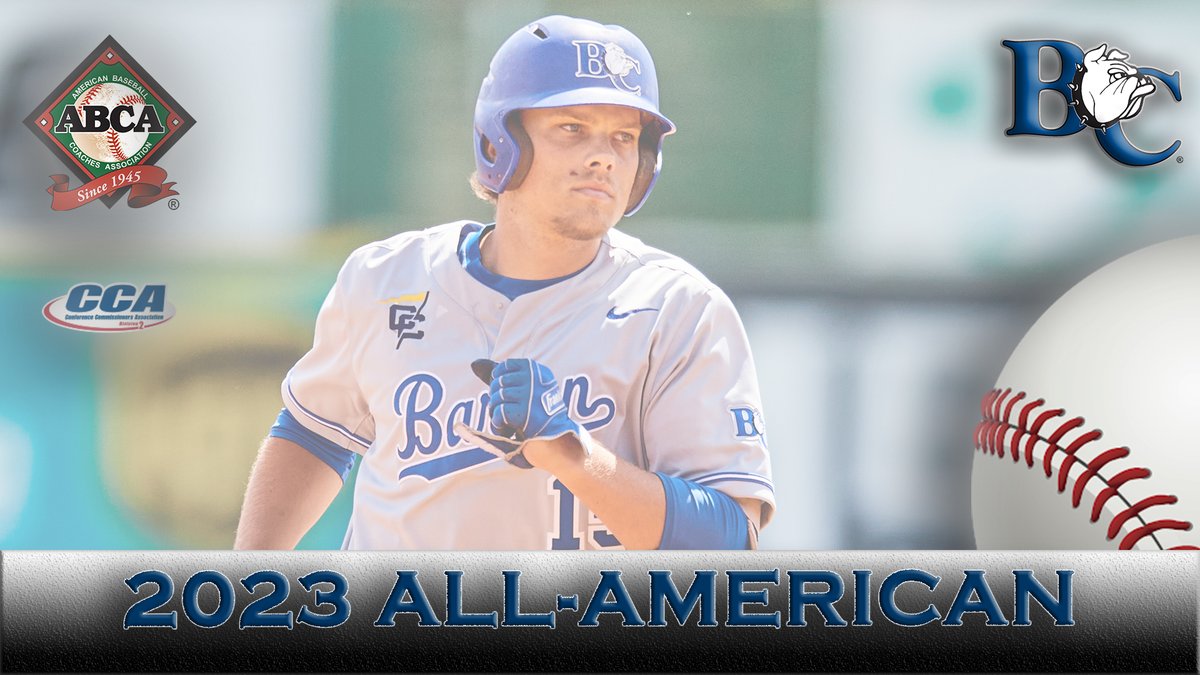 Congratulations to Barton's Tanner Halvorson:  2023 All-American by both the @ABCA1945 and the @d2cca . 5⃣th All-American in school history! . #BartonBold . #BCBulldogs . @BartonBaseball . ⚾️⚾️⚾️⚾️⚾️ . bit.ly/43kHPcZ