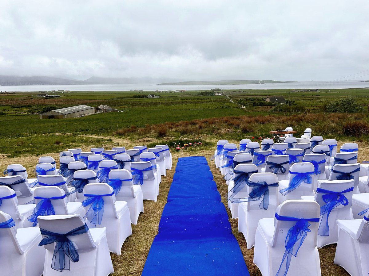 With my @humanistsociety hat on today I married a wonderful couple. If you want your wedding backdrop to look like a painting then come to #Orkney #weddingday #outdoorweddings