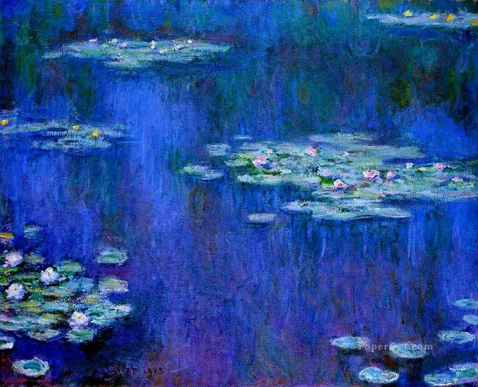Claude #MONET, 'BLUE WATER LILIES' 1905 #art #arttwit #twitart #iloveart #ilovemonet #artlover #ClaudeMonet #Blue #Bleu