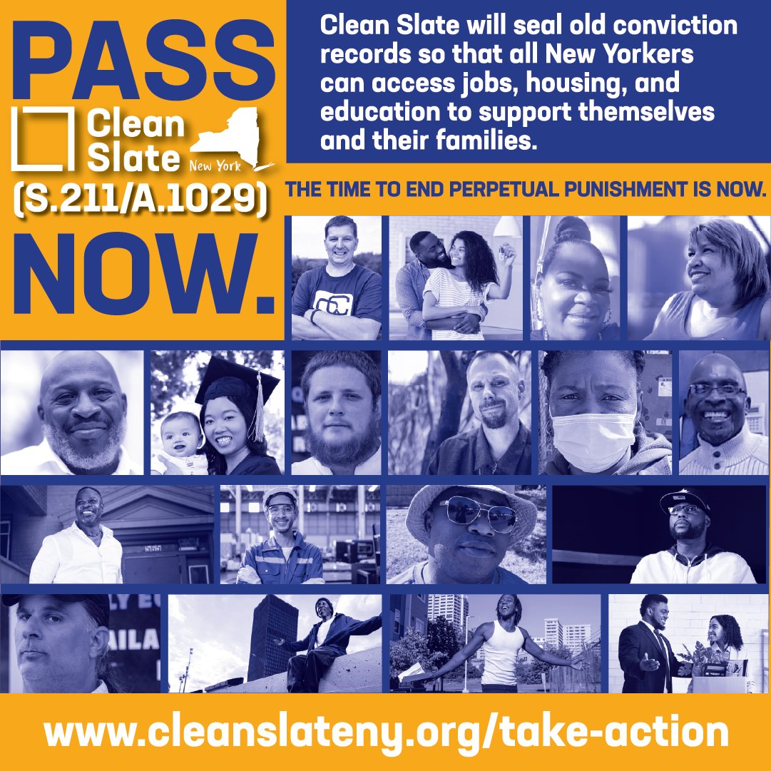 Pass Clean Slate now! Endless punishment is not justice. #cleanslateNY