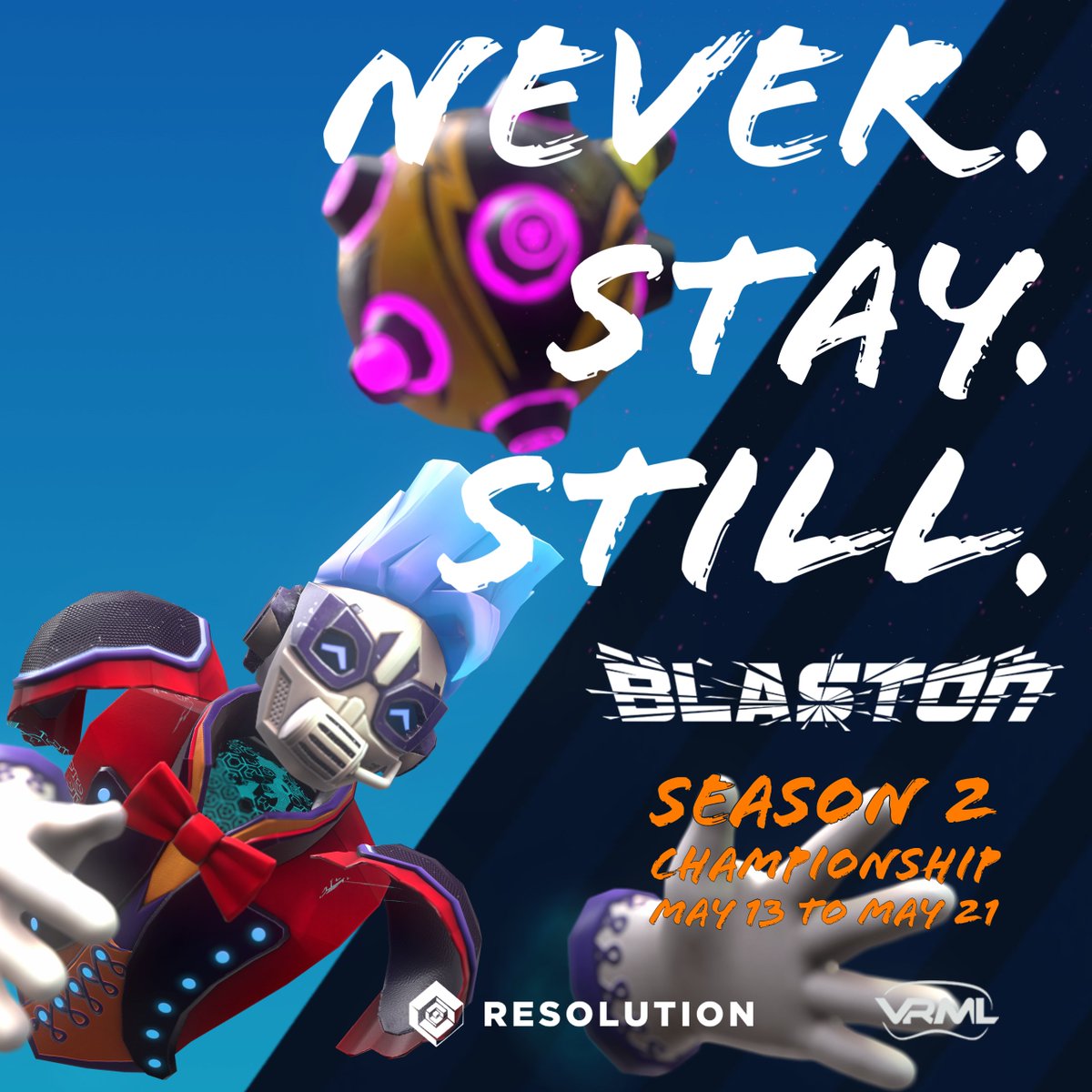 Blaston_VRML (@blaston_vrml) on Twitter photo 🔴Blaston VRML Season 2 World Finals - LIVE!
🔥Jjjosie19 - 24 - MontyBann - Tesseract🔥
Tune in to cheer on your fave!
📺twitch.tv/vrmasterleague
with <a href="/FabulousEsports/">Fabulous Org</a> <a href="/DrOolongVR/">Dr. Oolong</a> <a href="/TheNightFiree/">Alex</a>
#vresports #resolutiongames #weareallgamers #NeverStayStill 🔴Blaston VRML Season 2 World Finals - LIVE!
🔥Jjjosie19 - 24 - MontyBann - Tesseract🔥
Tune in to cheer on your fave!
📺twitch.tv/vrmasterleague
with <a href="/FabulousEsports/">Fabulous Org</a> <a href="/DrOolongVR/">Dr. Oolong</a> <a href="/TheNightFiree/">Alex</a>
#vresports #resolutiongames #weareallgamers #NeverStayStill