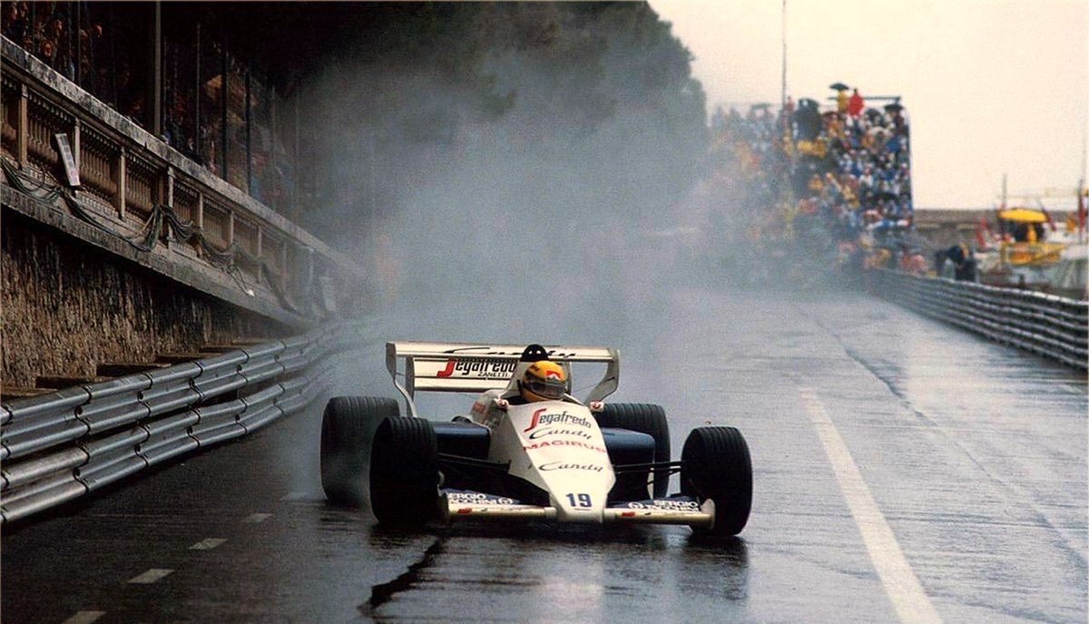 #OnThisDay in 1984, Ayrton Senna announced his arrival to the world with a stunning drive at the Monaco Grand Prix. It was his 6th race in his debut year in F1.

#Senna 🇧🇷
#MonacoGP 🇲🇨
#F1History 
#F1 🏁