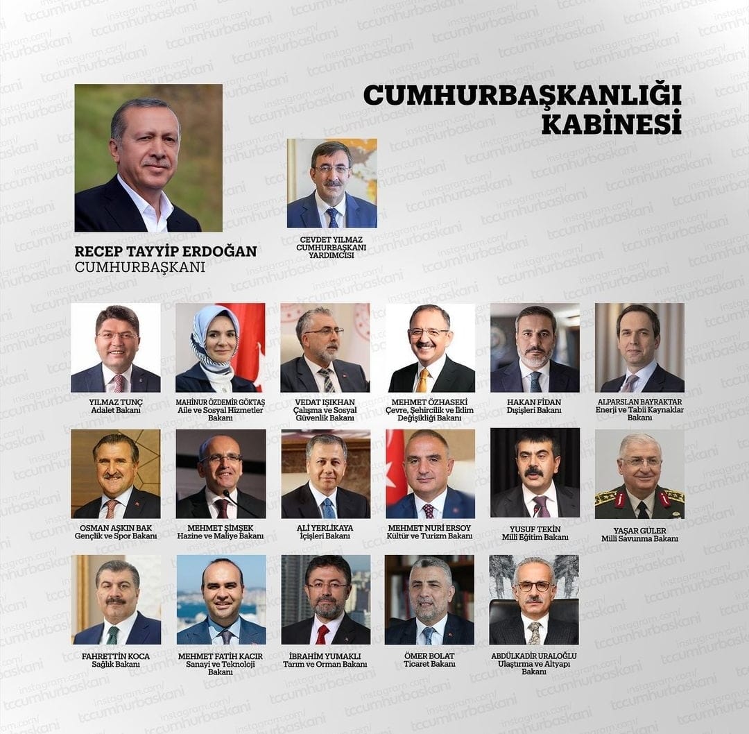 Türkiye Yüzyılı’nın başladığı yeni dönemde Sayın Cumhurbaşkanımızın takdir ve tensipleriyle Cumhurbaşkanlığı Kabinesinde görev alan tüm bakanlarımıza başarılar diliyorum. Ülkemize, milletimize hayırlı, uğurlu olsun.

#BaşladıTürkiyeYüzyılı
@RTErdogan 
@_cevdetyilmaz 
@Mahi_Nur