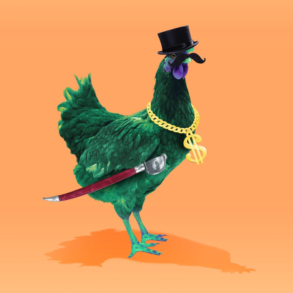 Chikn Origin Story #11 #Dame
Meet chikn.farm/chikn/5255
<a href="/chikn_nft/">Chikn 🔺</a>

1/10 🐔🎩 Dear friends, gather around for the captivating tale of our noble gentlechikn, Dame Slashinghen. Eager to hear her story, Seabok visits her genteel manor. Let the #ChiknTales commence! 👇🧵
