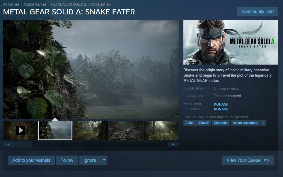 Steam Community :: METAL GEAR SOLID Δ: SNAKE EATER