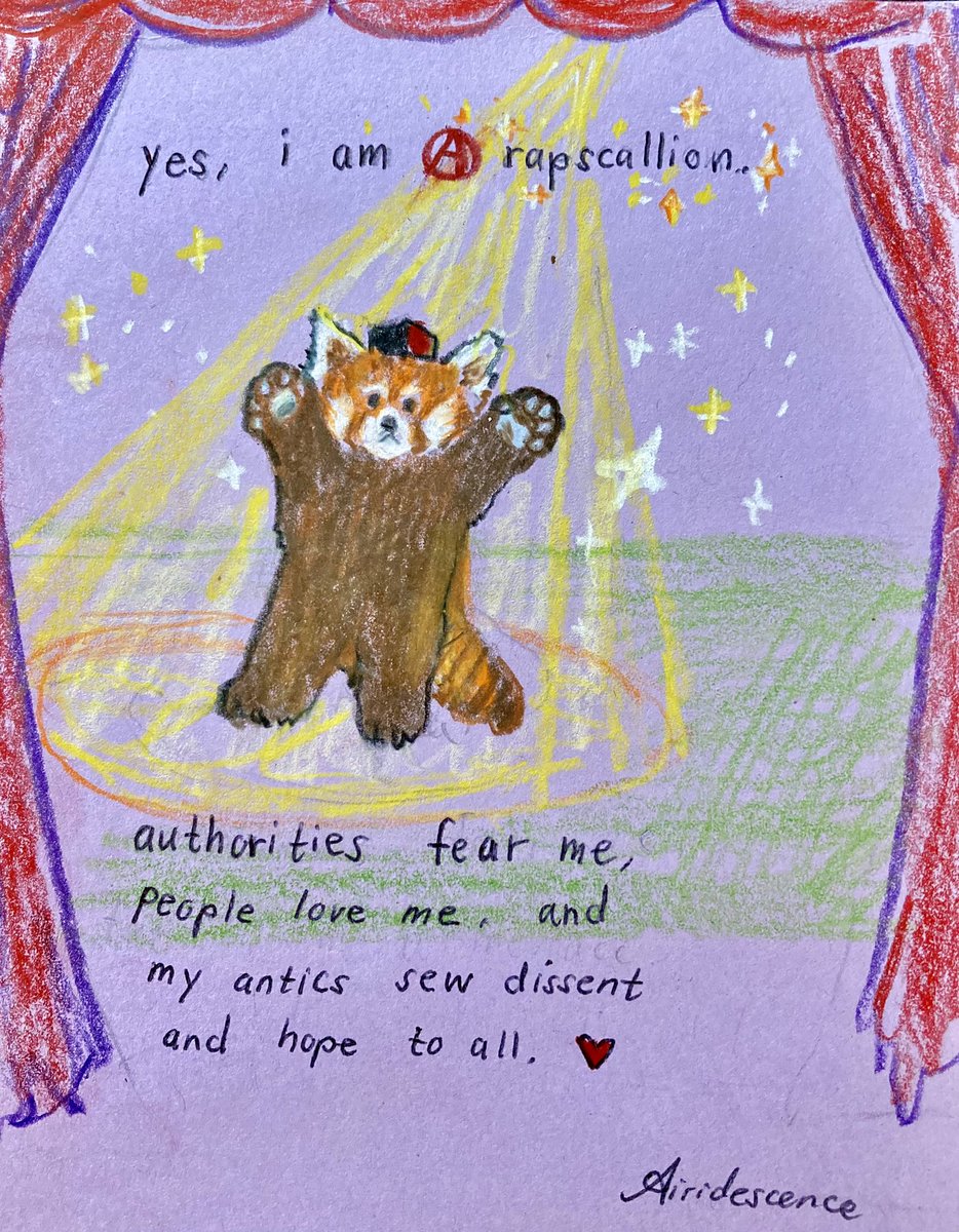 airidescence's tweet photo. ✨self-affirmation✨
(day 3 of anarchism and red pandas) https://t.co/M3LMKTROqG