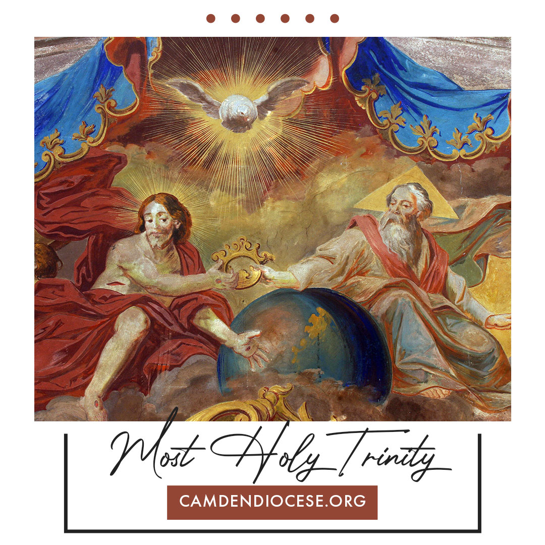 camdendiocese's tweet image. "The grace of the Lord Jesus Christ and the love of God and the fellowship of the Holy Spirit be with all of you." -  2 Corinthians 13:13 
Solemnity of the #MostHolyTrinity
#TrinitySunday