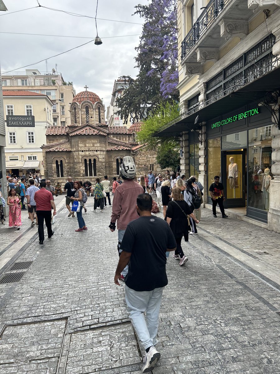 ArtinEmbassies's tweet image. Traditional music fills the streets, modern day Athens still infused with the arts for everyone, said @DirARTState Megan Beyer.

#democracyis