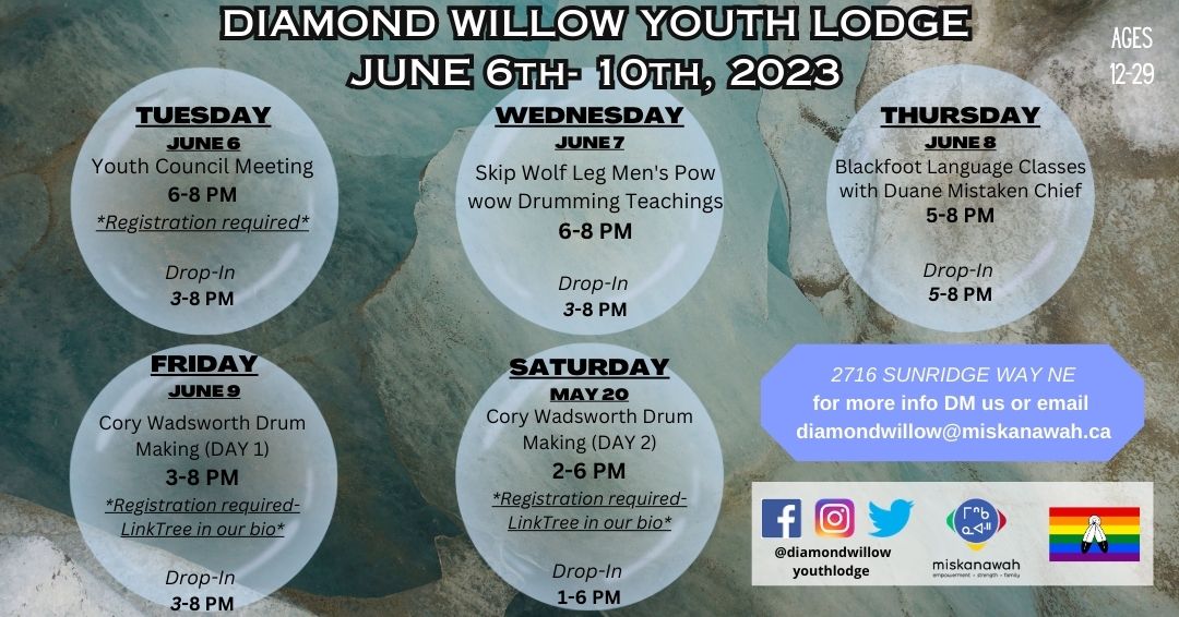 DWYL programming for the week of June 6th-10th, 2023.

Join us for a new week of programming; any events reading "registration required" means you must register (please find the link to register via the LinkTree in our bio). Everything else is drop-in for the rest week.