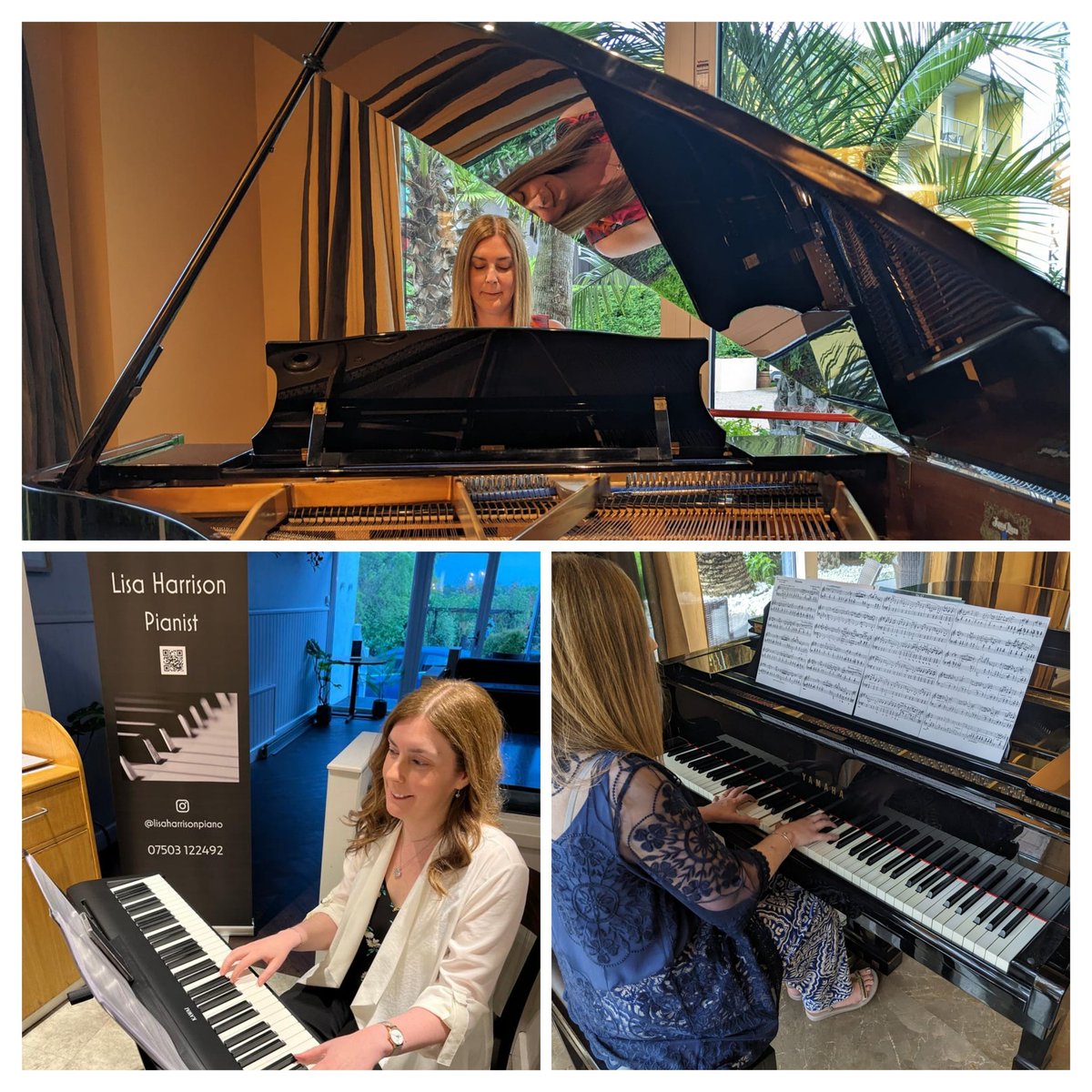 Some of my May highlights - playing in the restaurant at the White House, Rhuallt  at the start of the month and at Hotel Kristal Palace, Lake Garda earlier this week #piano #pianist #pianistnorthwales #pianistinitaly #lakegarda #rivadelgarda🇮🇹 #rivadelgarda❤️
