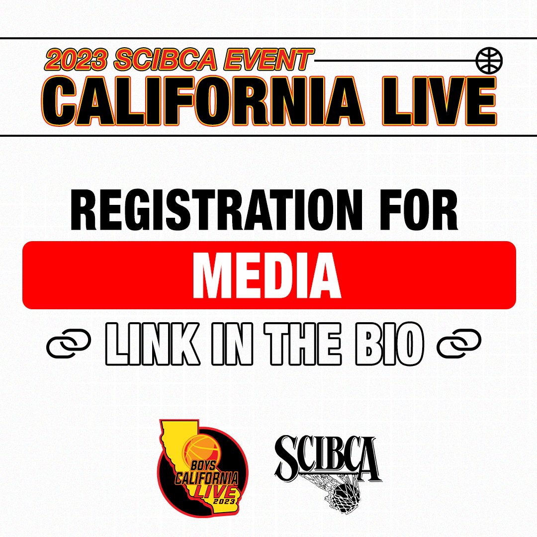 🚨 REGISTRATION FOR MEDIA 🚨
🏀 NCAA Live Period Event
🗓️ June 16-18
#NCAALivePeriod
#BoysCaliforniaLive23