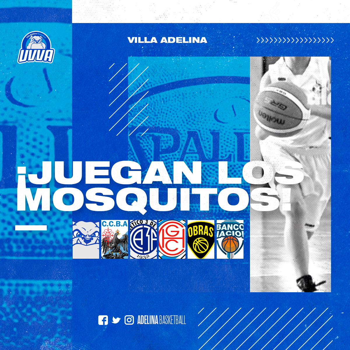 ¡JUEGAN LOS MÁS CHIQUITOS!✨

Mañana desde las 10.30 hs, en cancha de Harrods, los Mosquitos tendrán una nueva jornada junto al club local, Obras, Ciudad de Bs. As, 3 de Febrero y Banco Nación.

📍Virrey del Pino 1480, CABA

¡Los esperamos! 💪 #VamosAdelina🔵⚪