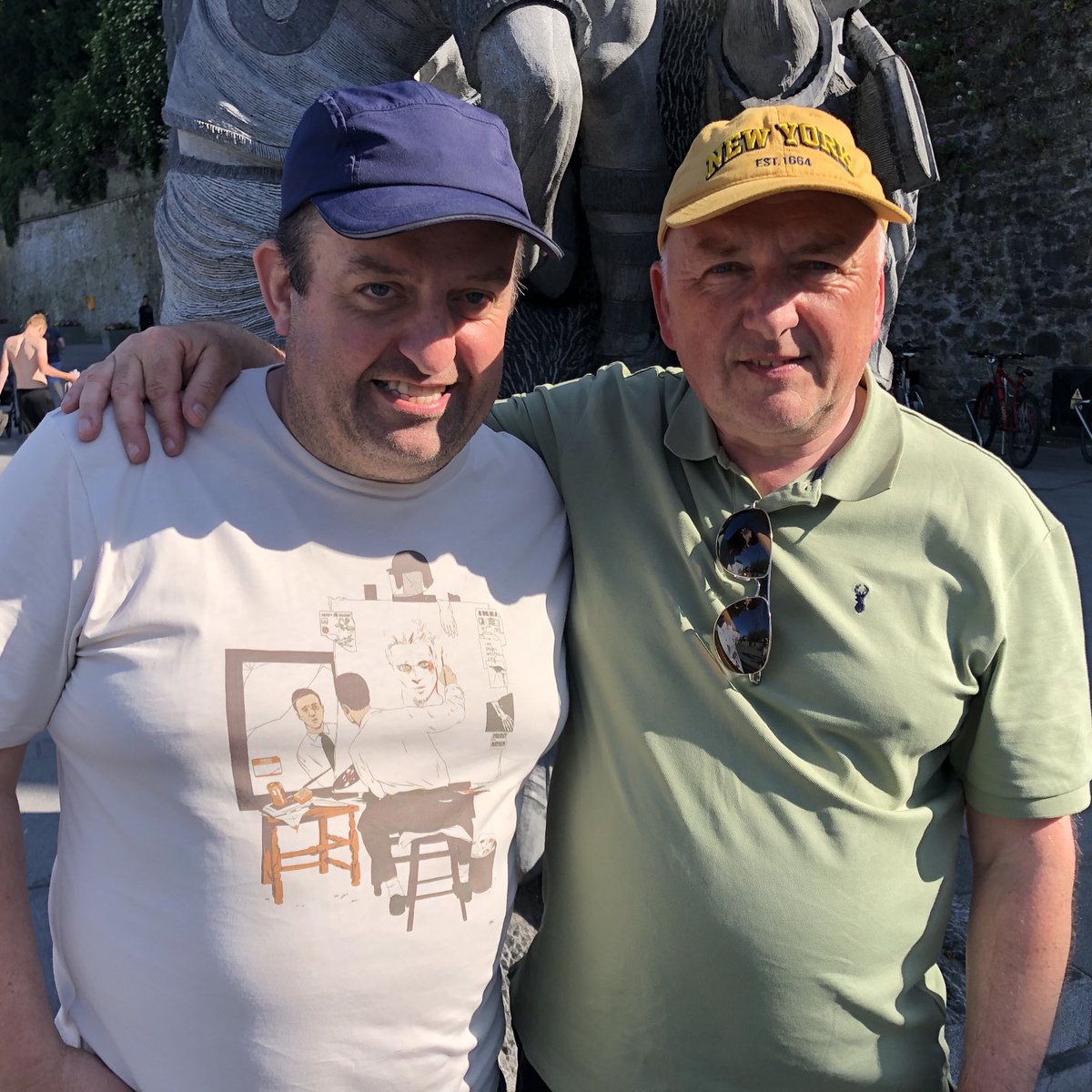 Reunited with Karl Spain for Cat Laugh Festival on his Hysterical Walking Tour. As funny as ever 👍⁦<a href="/LoveKilkenny/">Visit Kilkenny</a>⁩ ⁦<a href="/CatLaughsComedy/">The Cat Laughs</a>⁩ ⁦<a href="/Failte_Ireland/">Fáilte Ireland</a>⁩
