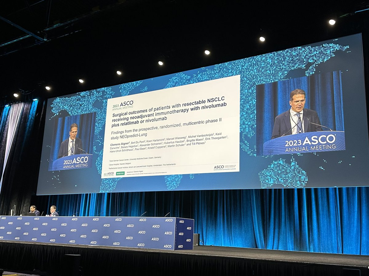 Kristof Cuppens (@k_cupp_) on Twitter photo Proud to see surgical outcomes of our NEOPREDICT (neoadjuvant nivo+rela in early stage NSCLC) study presented at ASCO <a href="/JessaWetenschap/">Jessa & Wetenschap</a> <a href="/JessaZiekenhuis/">Jessa Ziekenhuis</a> <a href="/NKI_nl/">The Netherlands Cancer Institute</a> <a href="/UniklinikEssen/">Uniklinikum Essen</a> <a href="/BertDupont/">Bert Dupont</a> <a href="/LCRCenter/">LCRC</a> Proud to see surgical outcomes of our NEOPREDICT (neoadjuvant nivo+rela in early stage NSCLC) study presented at ASCO <a href="/JessaWetenschap/">Jessa & Wetenschap</a> <a href="/JessaZiekenhuis/">Jessa Ziekenhuis</a> <a href="/NKI_nl/">The Netherlands Cancer Institute</a> <a href="/UniklinikEssen/">Uniklinikum Essen</a> <a href="/BertDupont/">Bert Dupont</a> <a href="/LCRCenter/">LCRC</a>