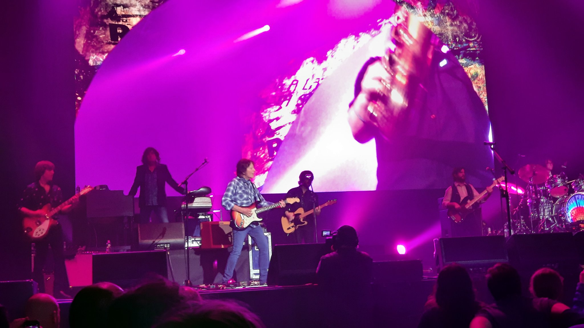 John Fogerty\s band for the celebration tour   Happy birthday John !    