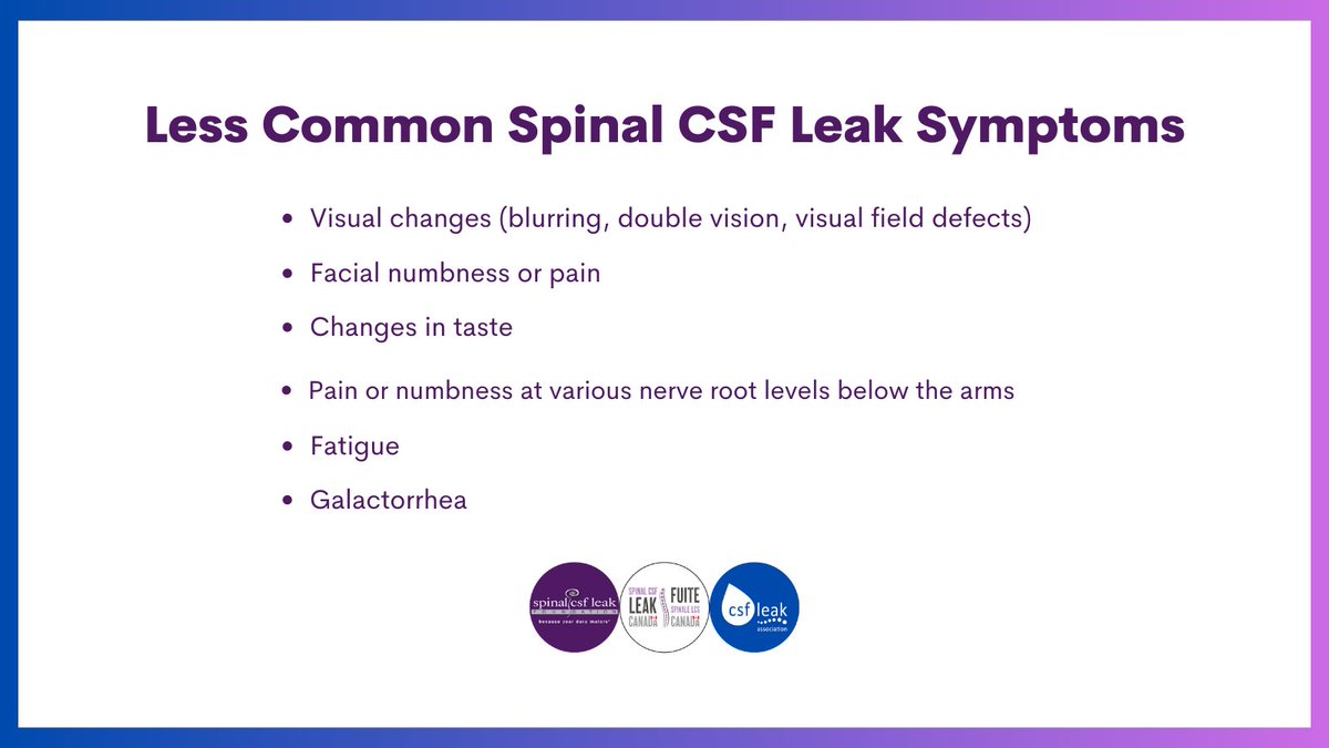 spinalCSFleak's tweet image. For #LeakWeek day two, we’re discussing symptoms of spinal CSF leak. @SpinalCSFCanada @csfleakuk
spinalcsfleak.org/leakweek-2023-…

 #leakweek2023 #spinalcsfleak #becauseyourduramaters