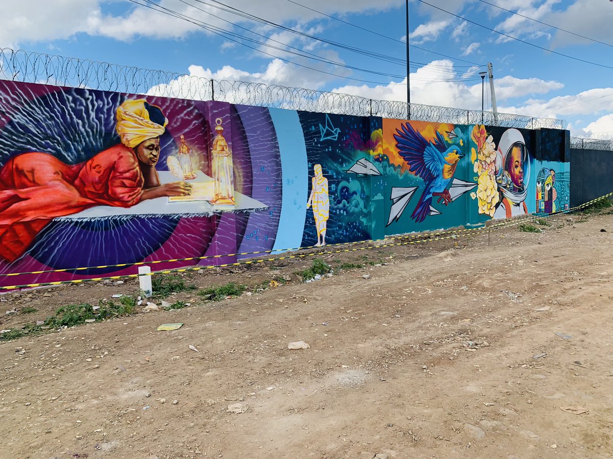 Artsunvalley's tweet photo. Doing a big Mural with @artofwisetwo @Swift9ine @Saviourjima655  and the Crew
Mombasa Road (City Cabanas)
Concept “Data “
#mural https://t.co/JXxcq7XRd6