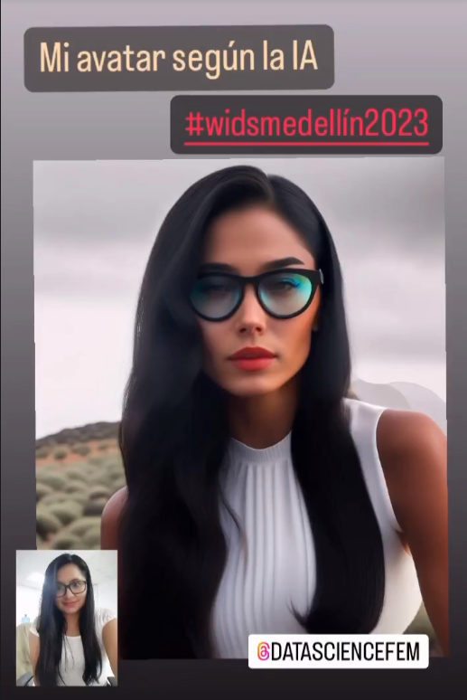 MayumyCH's tweet image. Mi avatar creado por la IA, creado durante la #widsmedellin2023 🔥🤩
@DataScienceFEM
Mi superpoder seria:
Superfuerza 🙌
