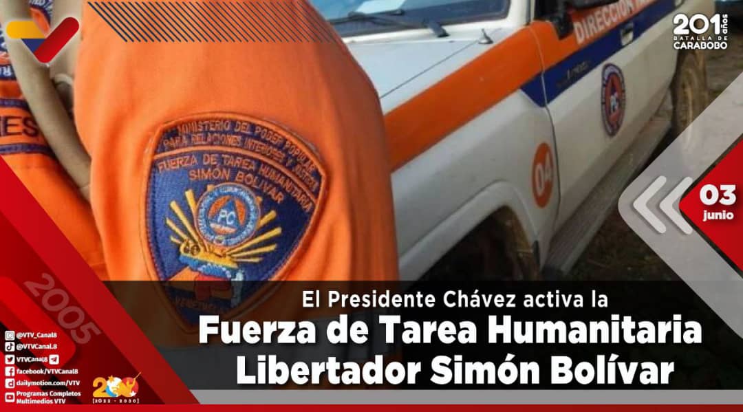 En reconocimiento a la cooperación internacional, el Presidente Hugo Chávez activó, en 2005, la Fuerza de Tarea Humanitaria Libertador Simón Bolívar, destacando el rol nacional para prevenir y dar respuesta a los desastres naturales👈

@Annys99564218
#VenezuelaYTürkiyeUnidas