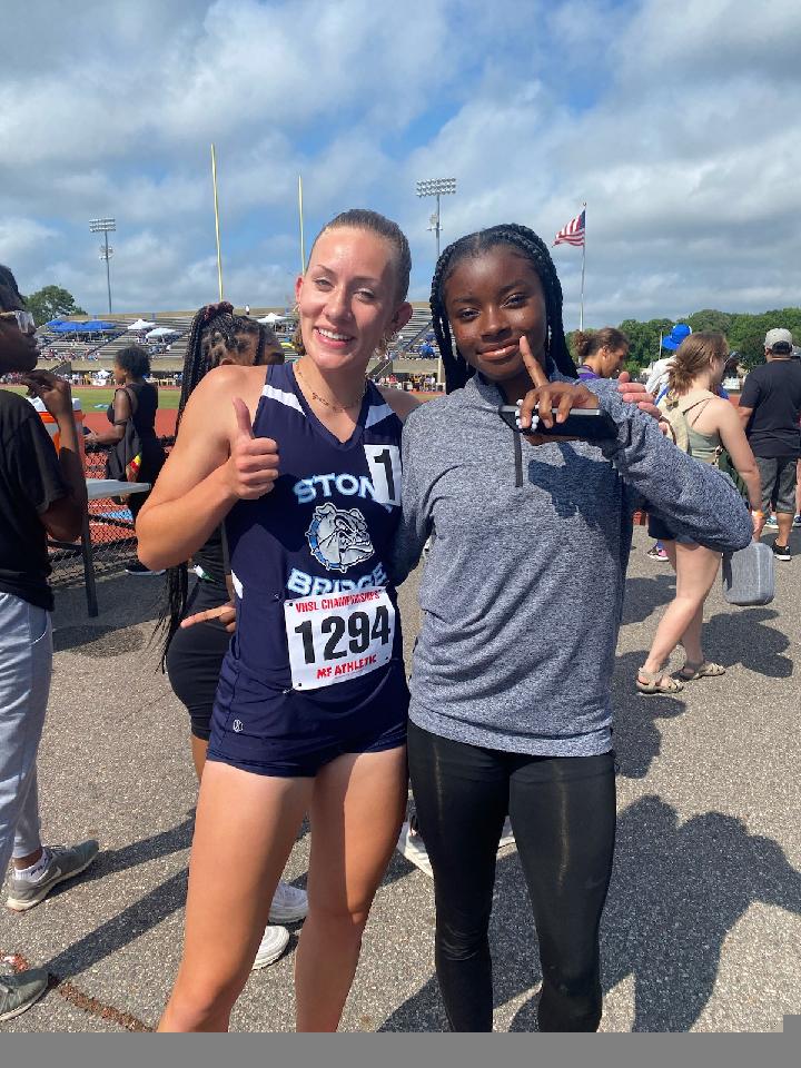 Congratulations to Indira on winning the 300 hurdles and Annie on winning the 800m at the #VHSL 5A State Championships.  #SBOE