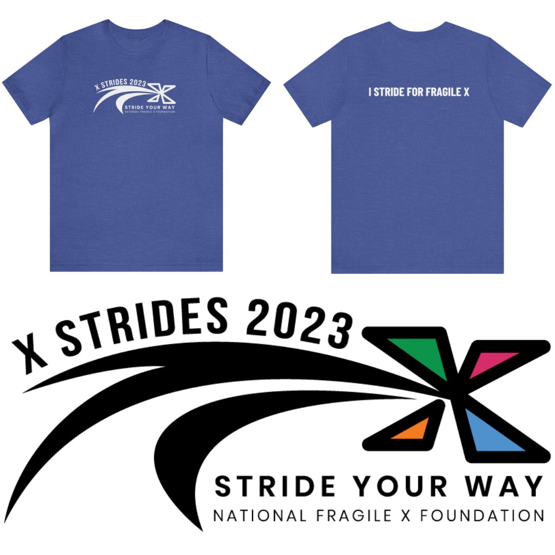 NFXFoundation's tweet photo. Celebrate July Awareness Month by simply registering, and wearing the X Strides t-shirt.
GURANTEE YOUR T-SHIRT ON JULY 22 BY REGISTERING ON JUNE 7TH!
X Strides 2023 - Register today! https://t.co/nN6myZunYF
#fragilex #fragilexsyndrome #fragilexawareness #xstrides https://t.co/1rAnZdkjKu