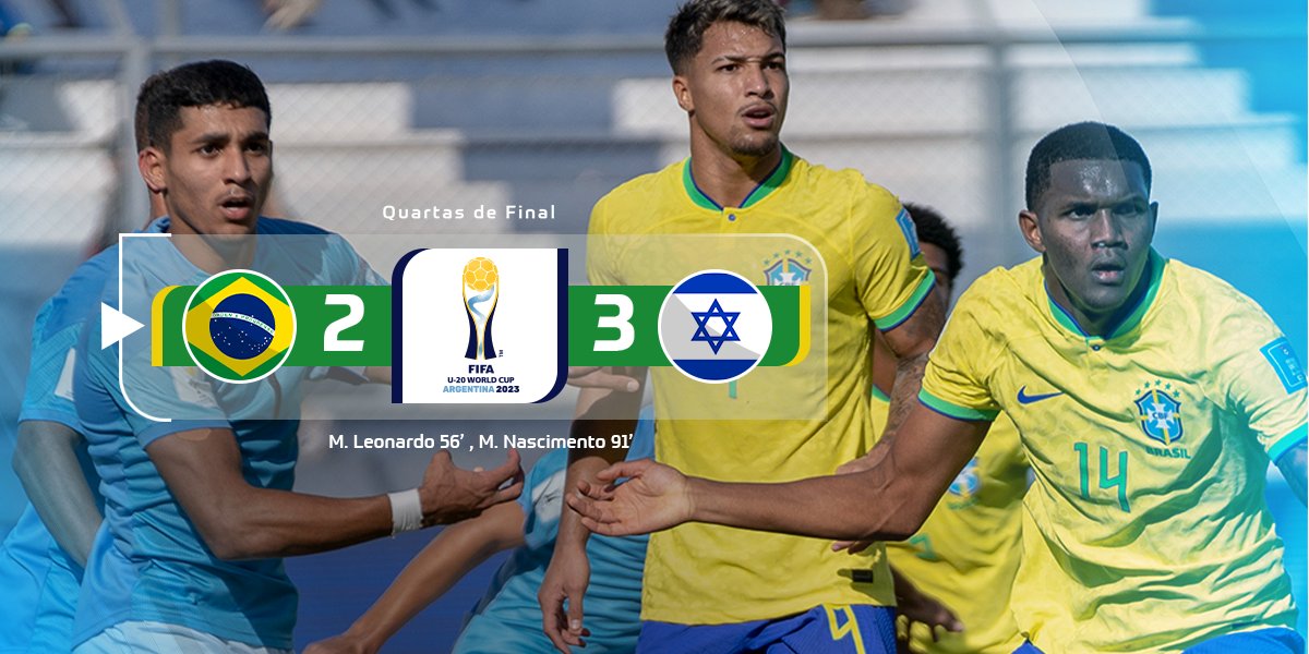 Israel x Brasil, Quartas de final, Copa do Mundo Sub-20 da FIFA de 2023, Jogo completo