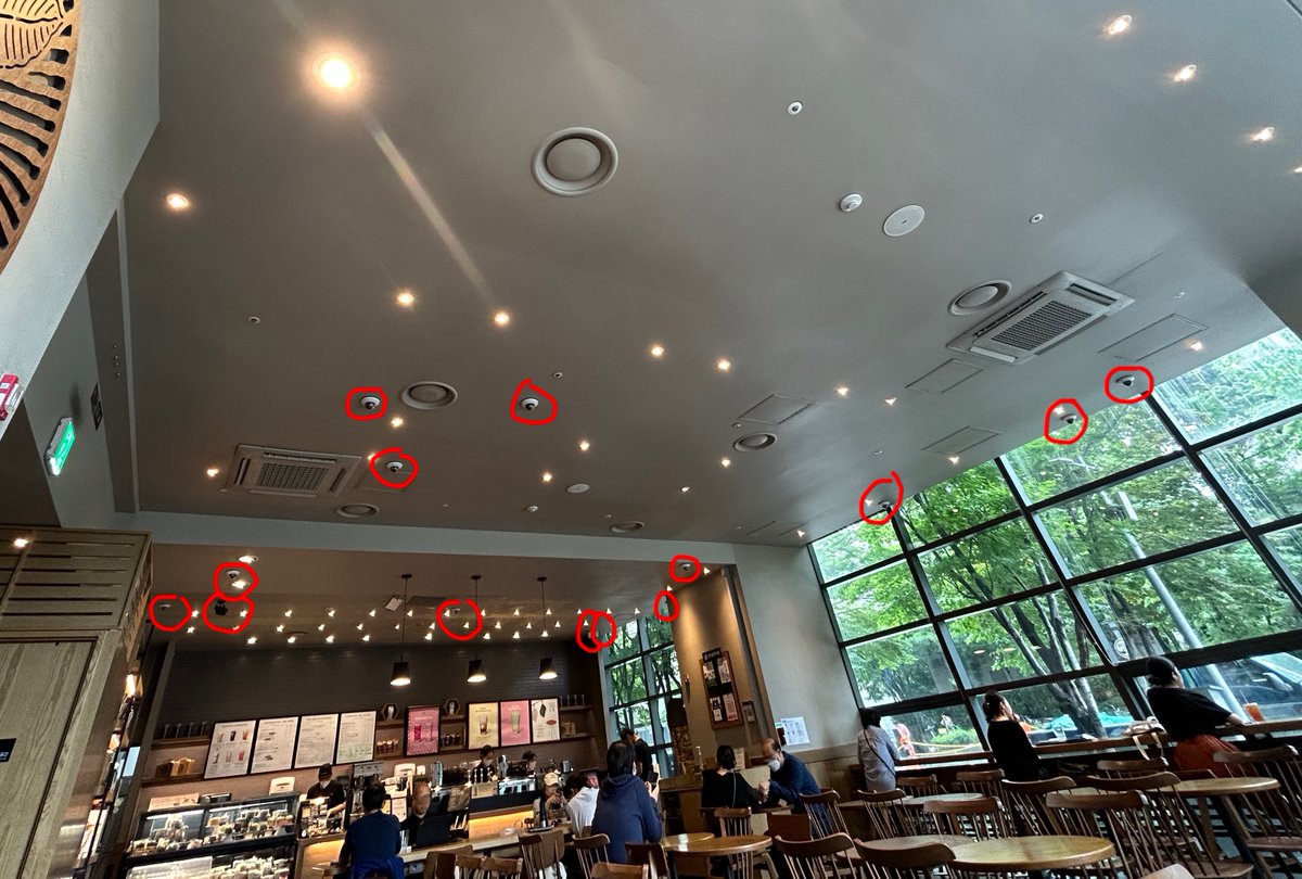 Dave Lee on Twitter "I spy 14 video cameras at this Starbucks I'm