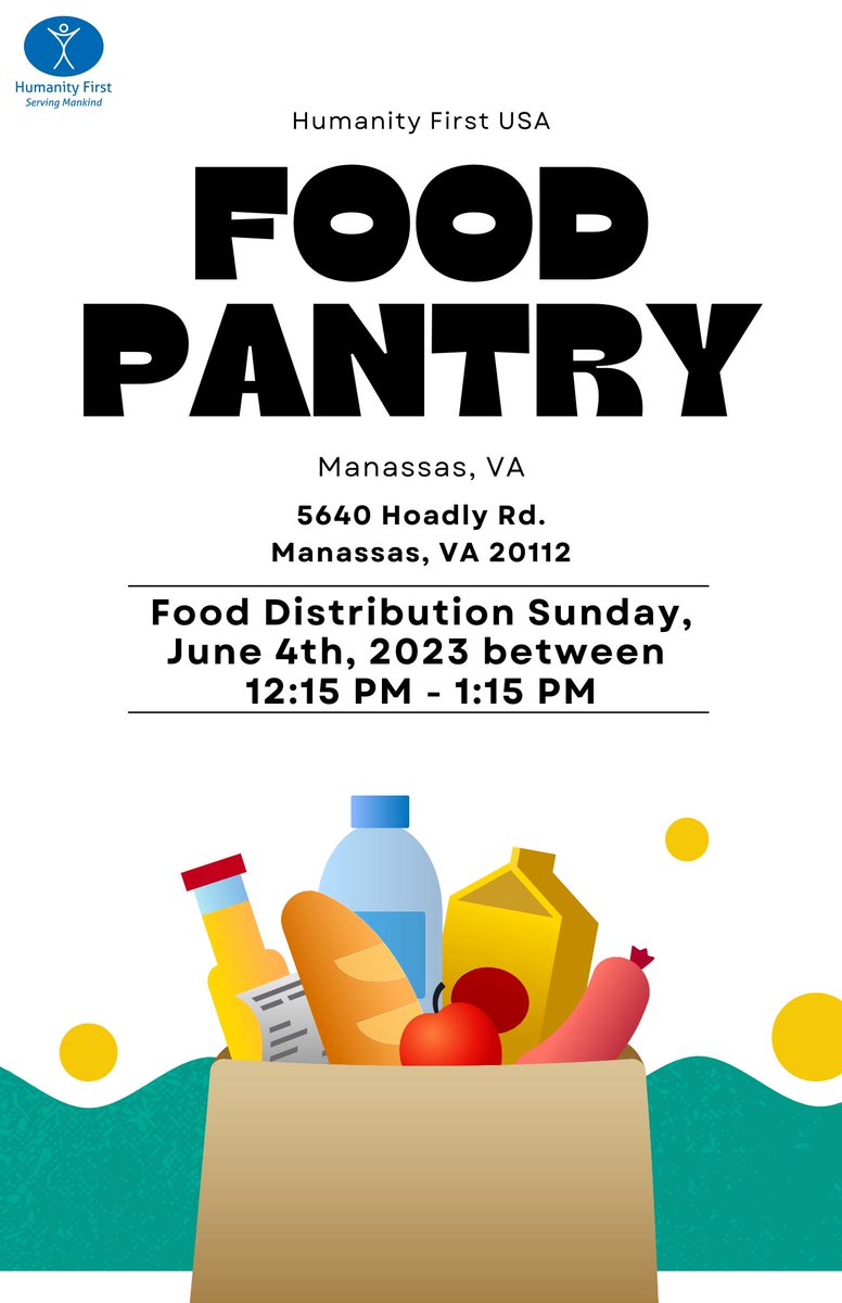 HFFoodSecurity's tweet photo. HFUSA will be having a Food Distribution this Sunday, June 4th from 12:15 PM - 1:15 PM at Masroor Mosque in Manassas, VA. To place an order, please go to https://t.co/dADa1lpOtG…… #Manassas #VA #FoodPantry #FoodDonation @newsbreakApp @IslamInVirginia @CityofManassas https://t.co/OKZ1t7QE0r