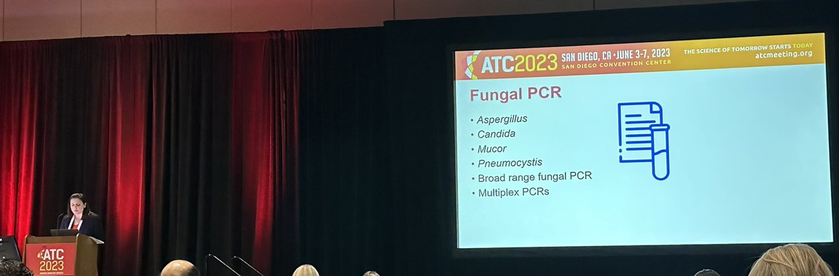 Great talk from @Jmsteinbrink on fungal diagnostics #ATC2023SanDiego #ATC2023 #TxID #IDTwitter