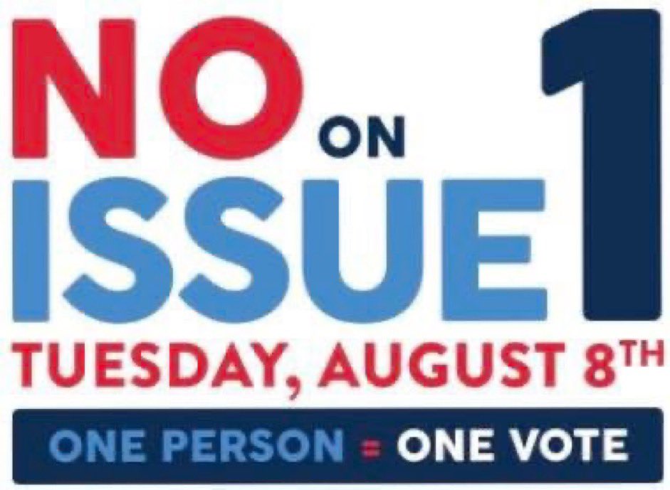 JosephBjorkman's tweet photo. Democracy is a sacred right

In Ohio, citizens have another sacred right: to demand change through citizen-initiated ballot measures

Yet extremists politicians are trying to strip us of that right &amp; let a power-hungry minority rule

Join me in voting NO on 8/8:

1 Person, 1 Vote https://t.co/AjDlaAVpWe