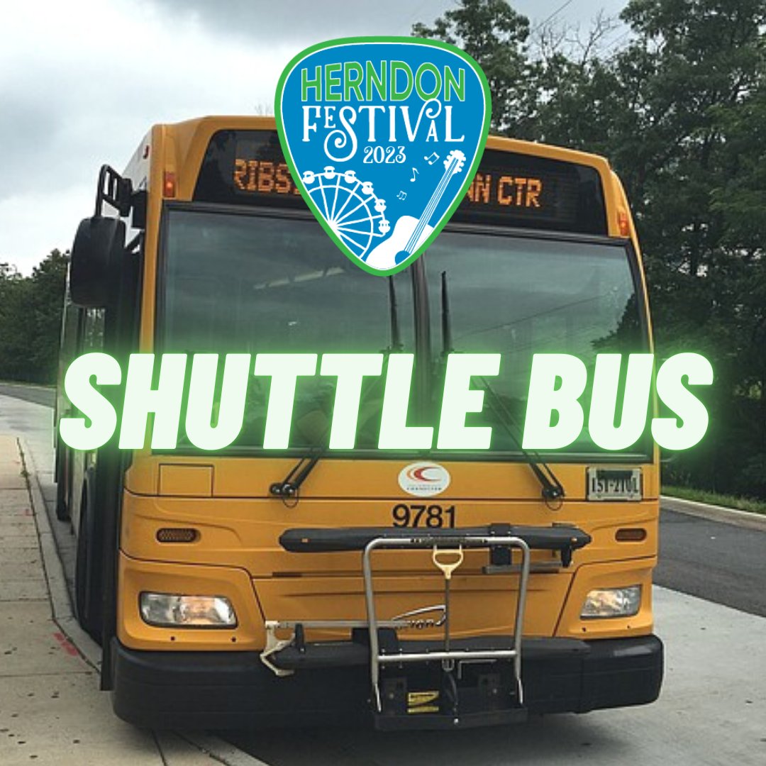 🚌 Planning to attend the Herndon Festival tonight? Avoid the hassle of parking and hop on our shuttle bus! Stops at Herndon Middle School, Herndon High School, and Peraton. More buses are available with wait times of 15-20 minutes. #Best4DaysofSummer