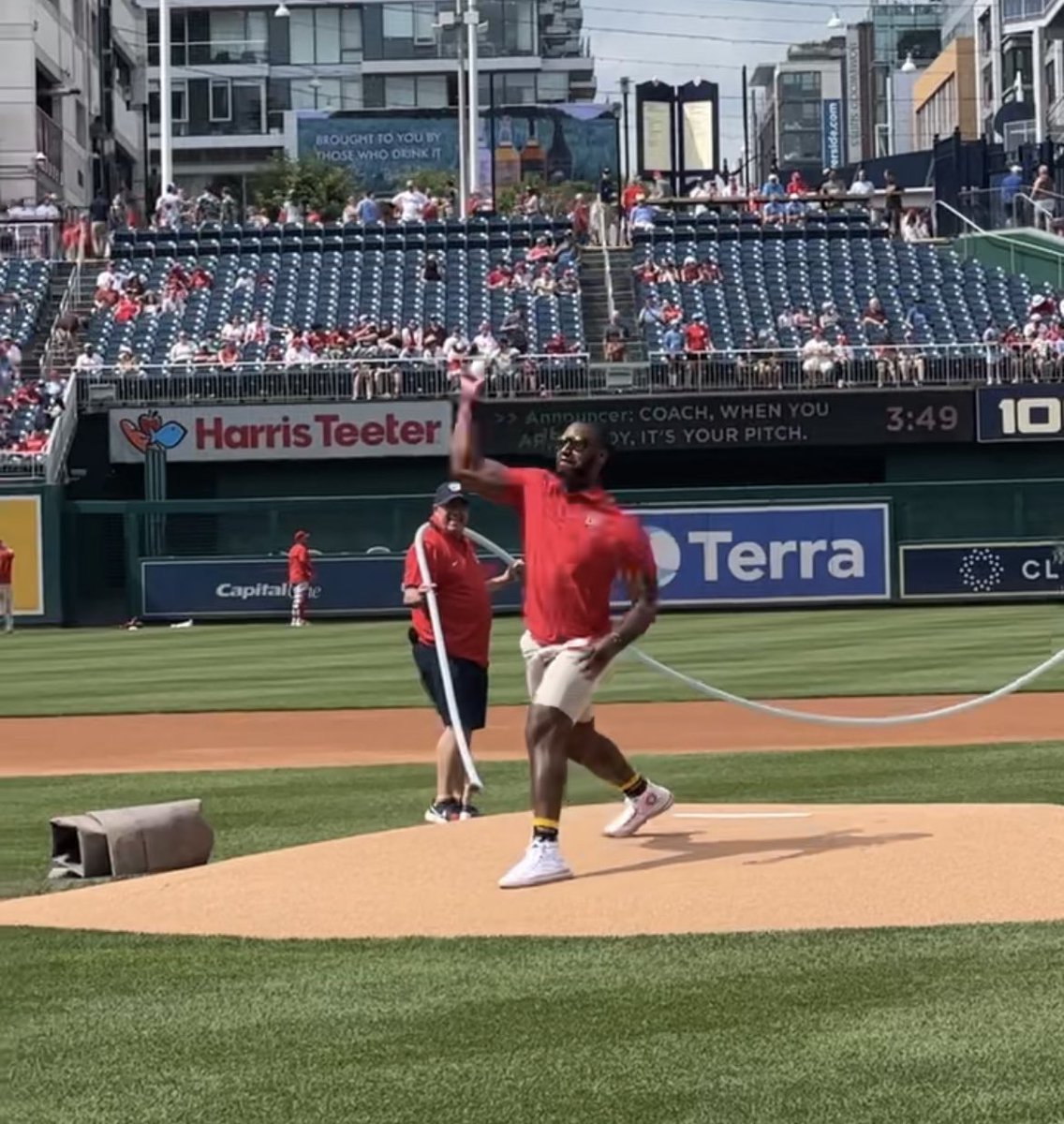 <a href="/jermar_rountree/">Jermar Rountree</a> - 2023 DC Teacher of the Year- threw a perfect first pitch at the <a href="/Nationals/">Washington Nationals</a> game! Go Coach!