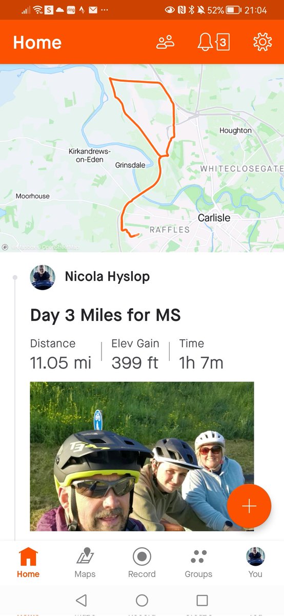 I'm cycling 300 miles in June #milesforMS