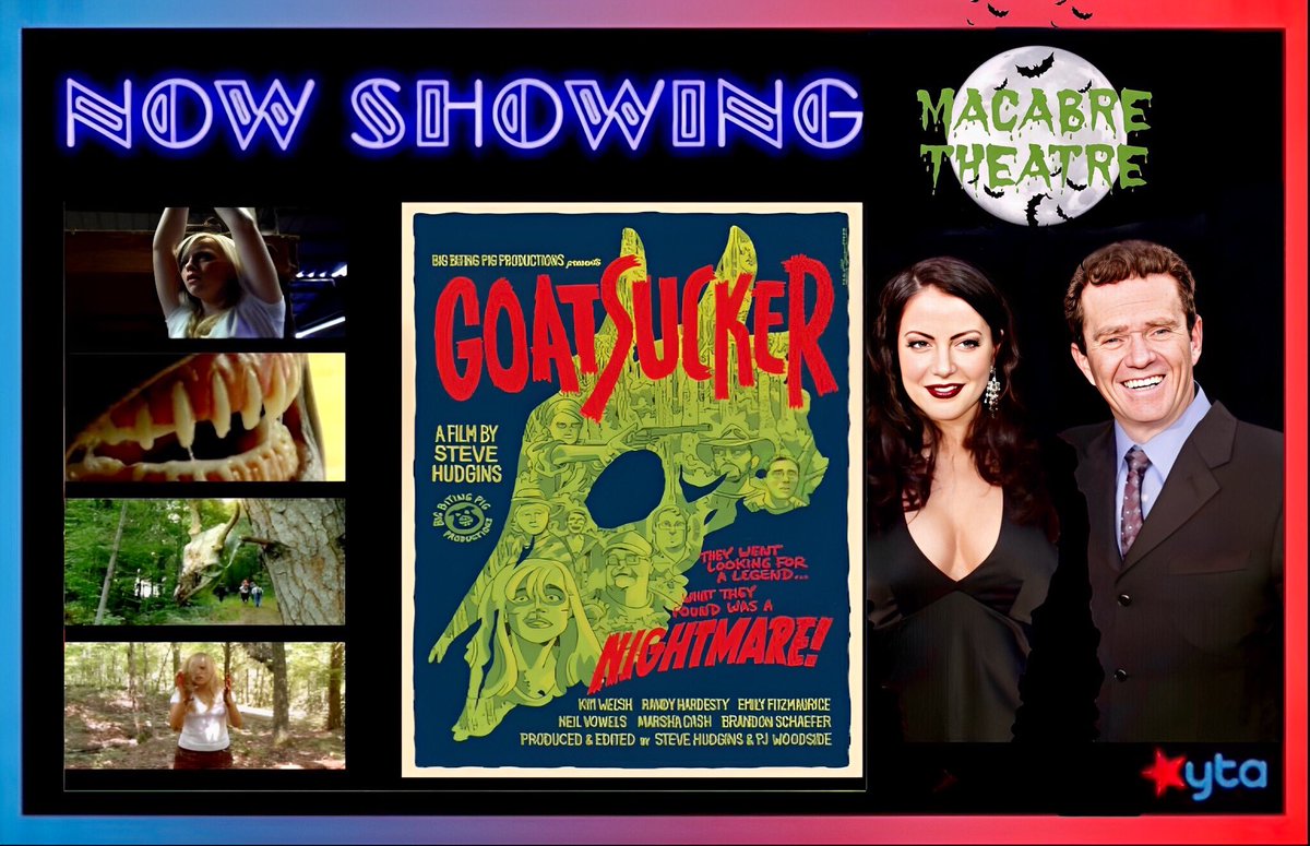 @jerryWalach @AfterHoursCin @sal_hermit Saturday on #MacabreTheatre with @IvonnaCadaver & @BPMunster It's a June Double-Feature of “GoatSucker” (2009) at 8:00pm ET & 10:00pm ET. Live/on-demand at ytaclub.com or via our Roku app! #horror