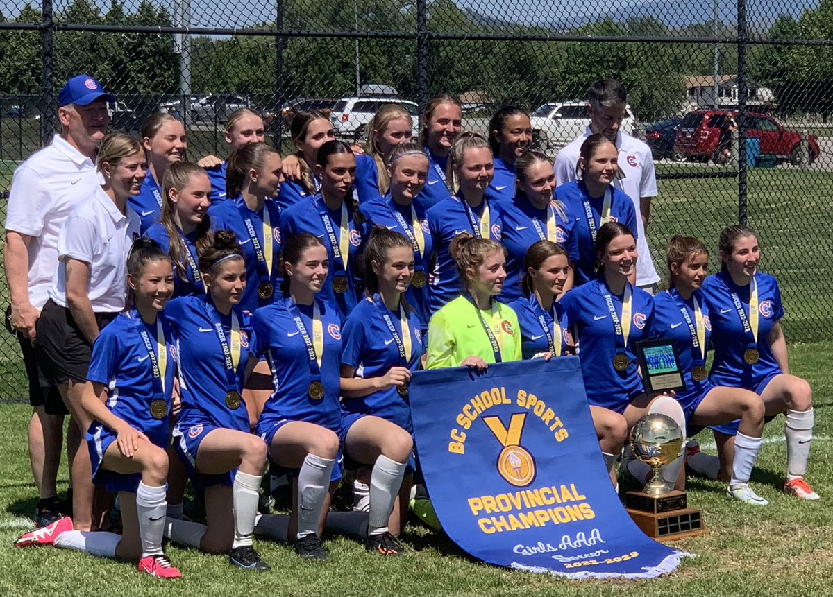 CONGRATULATIONS to the 2023 AAA @BCSchoolSports Sr. Girls Soccer Champions! @coquitlam, @centennial43, @sd43bc and your families couldn’t be more proud of you (3rd in 5 yrs)! Well done CENTAURS! @TriCityNews @Aciolfitto @CSSAASD43 @CBCVancouver @GlobalBC @CTVVancouver @CKNW