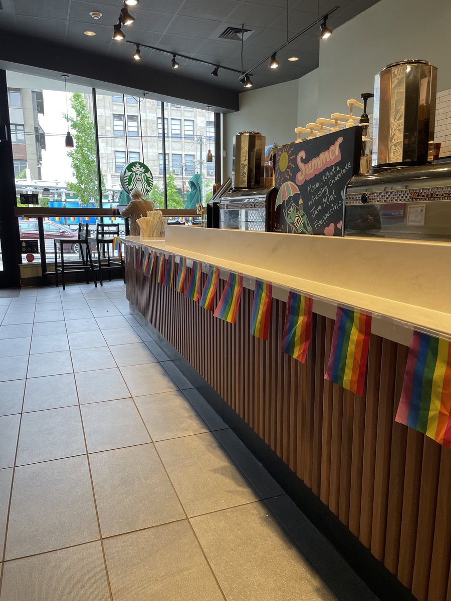 874 Commonwealth Ave’s old manager tore down the pride flag as one of her first actions in the store. This is the store one year later after getting rid of said manager after the victorious 64 day strike. #Pride2023 #sbwu #sbwuboston