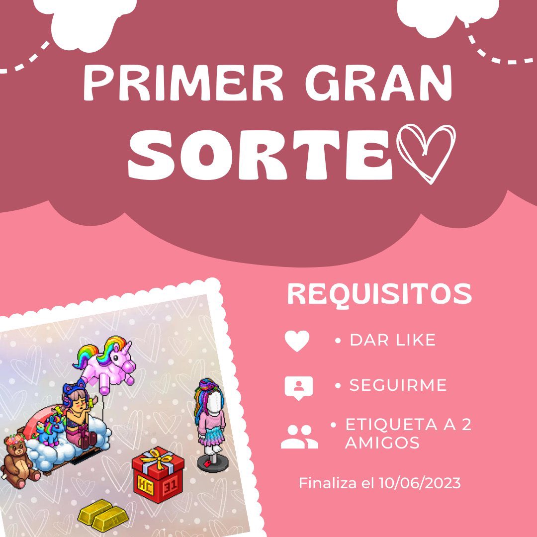 ESGene_'s tweet photo. ˖⁺‧˖⁺‧₊˚♡˚₊‧⁺˖ SORTEO ˖⁺‧₊˚♡˚₊‧⁺˖ ˖⁺
  ✨3 ganadores ✨
🥇Lingote 
🥈Caja HC
🥉Traje Artista Cursi
🌈Requisitos🌈
- Seguirme 
- RT ♻️ + Fav ❤️
- Etiquetar 2 amix🩷
 
Finaliza el 10/06/2023 

Gracias @djmigueli21 🩷🩷 te quedó cabronnnn!!!✨lo amee 🌸 https://t.co/1vh92Ln0DK