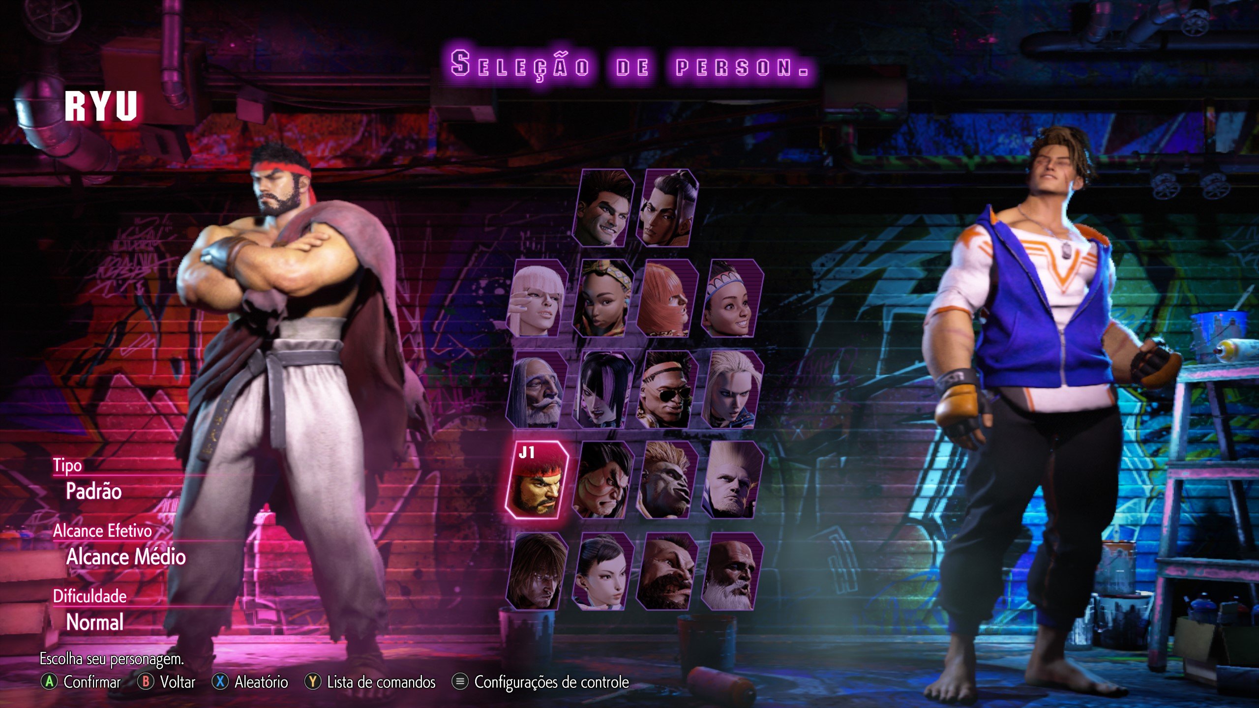 Stage One: Monte seu elenco em Tekken vs Street Fighter