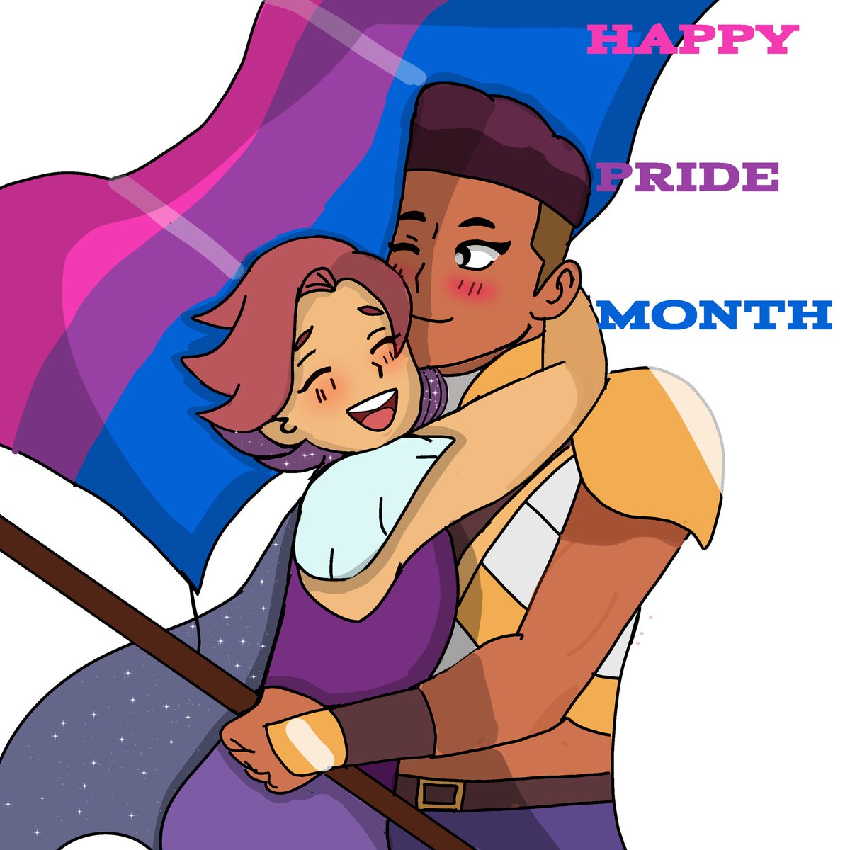 AiramGrayskull's tweet photo. Feliz mes del orgullo 🎉🎉❤️✨
#Glimbow #Bi #Pride #sherafanart #Spop https://t.co/wGuXMHk1hn