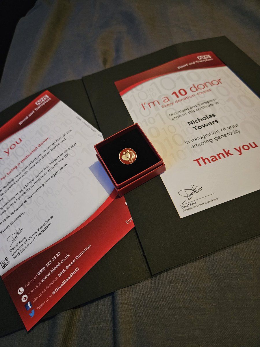 Nice to come home to this after a long day out with work family
#giveblood <a href="/GiveBloodNHS/">Give Blood NHS 🩸🩹</a> 💉🩸