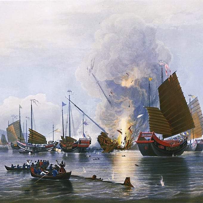 #otd 3 June 1839 – In Humen, China, Lin Tse-hsü destroys 1.2 million kilograms of opium confiscated from British merchants, providing Britain with a casus belli to open hostilities, resulting in the First Opium War.

#FirstOpiumWar #Britishhistory  #onthisdayinhistory