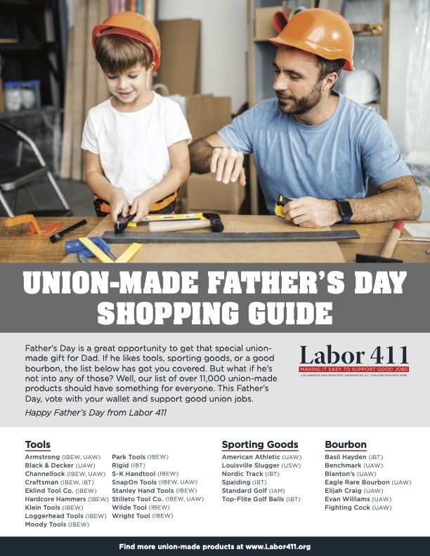 Great ideas for all the union Dads! #FathersDay #UnionMade #BuyAmerican