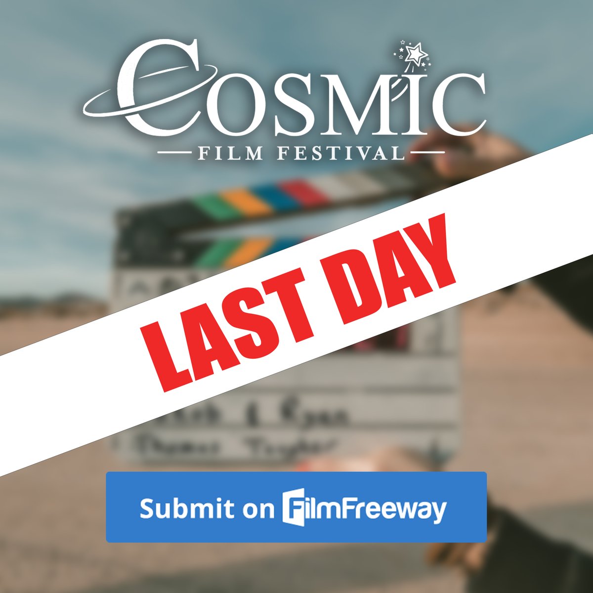 CosmicFF's tweet image. Just a little over 24 hours left to enter! Make sure your submissions are entered by June 4th at 11:59pm to qualify. We'd love to see your work! filmfreeway.com/CosmicFilmFest…