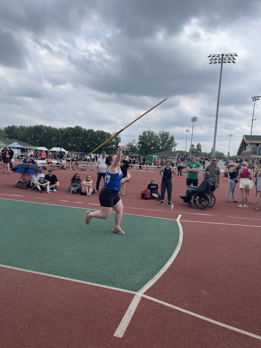 Camryn finishes off her 2023 Provincial track journey just missing the top 8 with a throw of 26.89 meters. Panther Pride. Congratulations Camryn on a successful season! <a href="/GSSD204/">Good Spirit SD</a> <a href="/ECDAAsport/">ECDAA</a>