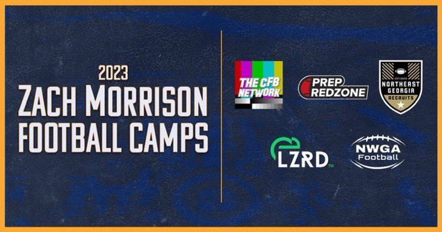 Looking for those that call themselves HIM! Report to the Zach Morrison Football Camps! camps.jumpforward.com/zachmorrisonfo…