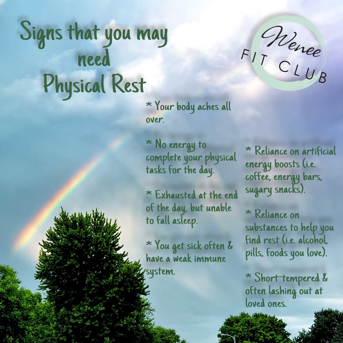 WeneeFitClub's tweet image. Kicking off our Types of Rest series with Physical Rest - and we don’t mean sleep or doing nothing ☺️. 

🤔 So what do we mean? 🤔

⬇️⬇️⬇️ Check it out!  ⬇️⬇️⬇️

#SCLSaturday #SelfCareSunday #WeneeRestWknd #WeneeFitClub #WENEE #WONHO @official__wonho @official_WH_jp