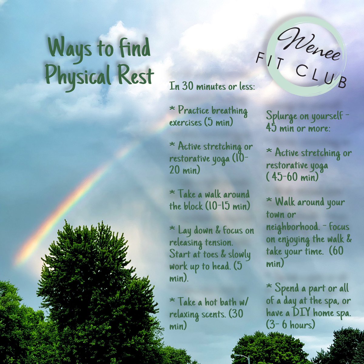 WeneeFitClub's tweet image. Kicking off our Types of Rest series with Physical Rest - and we don’t mean sleep or doing nothing ☺️. 

🤔 So what do we mean? 🤔

⬇️⬇️⬇️ Check it out!  ⬇️⬇️⬇️

#SCLSaturday #SelfCareSunday #WeneeRestWknd #WeneeFitClub #WENEE #WONHO @official__wonho @official_WH_jp