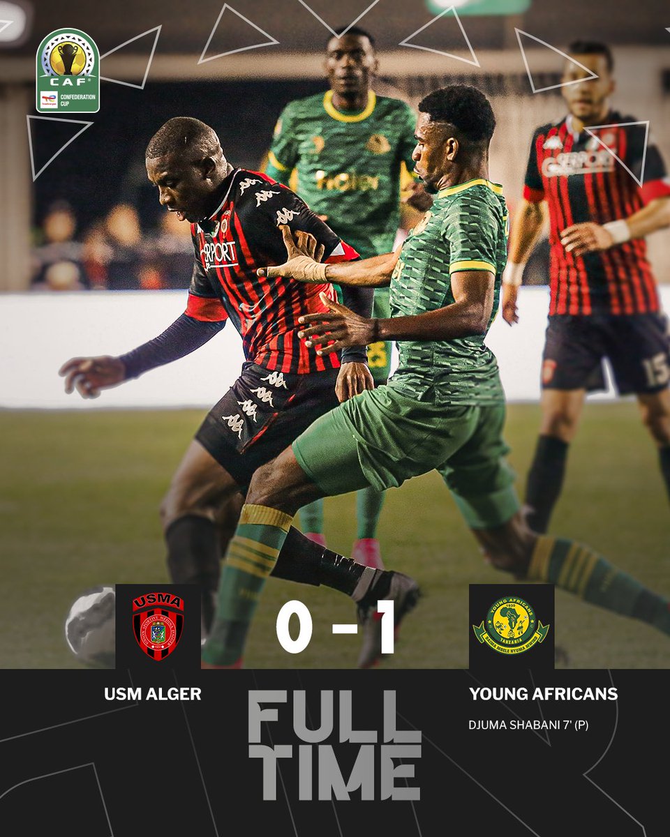 The visitors bag an away 1-0 win but that wasn't enough for them to win the title.

#TotalEnergiesCAFCC | #USMAYNG
